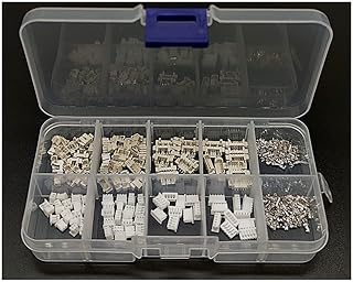 Pin Connector Assortment Kit, 60 Sets 1.25mm Pitch Vertical Type Connectors Terminal Pin Header Connector Kit