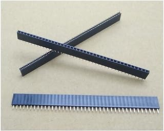 Pin Connector Assortment Kit, 20PCS 40Pin 2.54mm Single Row Straight Female Pin Header Strip