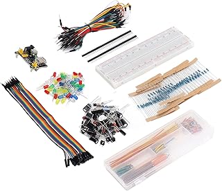 Tangxi Electronics Component Kit Fun Assortment for R3 with 830 Tie Points Breadboard, Complete and Useful, for Electrical Experiments, Suitable for STM32/