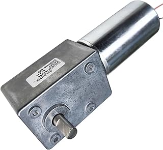 1pc GW600 12V 24V DC Tail Shaft for Encoder Worm Gear Motor Electric Engine Worm Reducer Low Speed High Torque for Robot Lift car(Shaft Length 20mm,9,12V)