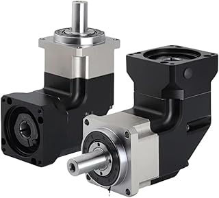 1pcs 90 Degree Reducer Helical Gear Right Angled Planetary Gearbox for Nema 17 23 34 Stepper Motor 40 60 80 90110 130mm Servo Motor(PLMG090 16mm Input,Speed Ratio 5 to 1)