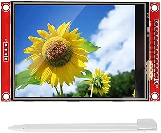 3.2Inch ILI9341 SPI TFT LCD Display Touch Panel 320X240 TFT LCD Touch Screen 5V/3.3V STM32 Display Module with Touch Pen Easy Install Easy to Use