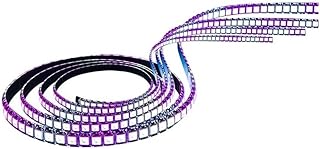 Ruiziliang String Light 5 Meters LED Pixel Strip RGB Light DC5V WS2812B 30/60 LEDs/m Black/White PCB Smart IC Addressable Neon Tape(WS2812B White PCB,5m 30 IP68)