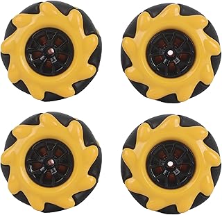 Mecanum Wheel Smart Robot Car Parts Accessories OmniDirectional DIY Toy Components 48mm (Two Pairs)