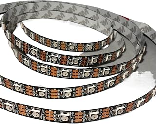 LED Pixel Strip Addressable 4m 60LEDs M DC5V WS2812B with Black Frame Non Waterproof 60pixels M Black PCB