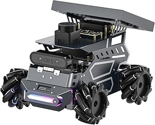 Yahboom ROS2 Robotic for Raspberry Pi 5, AI Large Language Models AI Vision Data,3D SLAM Navigation Supports ROS2 Python Education, ROS Development