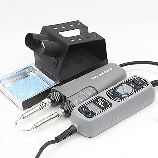 938D Mini Tweezers, 110V Hot Tweezers Soldering Portable Soldering Iron Station Kit, Temperature Control Digital Display LED Display, Auto-off Function