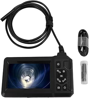 Industrial Endoscope with 4.3 Inch LCD Screen, for Inspection Camera Water Resistant IP67, Snake Camera with 8 LED Lights and 2m Cable, 2000mAh Battery for Automotive Mech