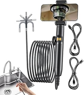 Automotive Borescope, Industrial Endoscope, Flexible Snake Scope for Mechanics Electrical Equipment Duct Automotive Engine