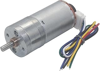 6v 12v 24v high Torque 9kg.cm Speed Electric Motor dc Gear with Encoder(16 RPM,12V)