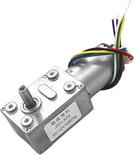 DC6V 12V 24V 2rpm to 150rpm Low Speed High Full Metal Gearbox Encoder Worm Gear Motor(40,DC 6V)