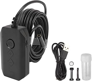 WiFi Endoscope Waterproof, 1080P HD, 7.9mm Dual Lens, 5M Cable Length - Clear Imaging, 7 LED Lights, Ideal for Inspection and Underwater Use