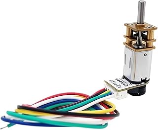 39RPM to 1500RPM 6v N20 DC Motor Encoder Micro Geared Motor 12mm Gearbox Full Metal Gearwheel Speed Reduction(39 RPM)