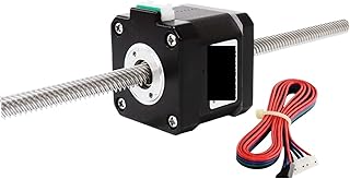 Linear Stepper Motor 42HA40-T8*8 NEMA 17 Through Screw(4401-t8-400mm,Range 8mm)